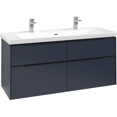 Meuble sous-lavabo Villeroy & Boch Subway 3.0 - Bleu Marine - Fermeture douce, LED réglable - Publicité Meuble sous-lavabo Villeroy & Boch Subway 3.0 - Bleu Marine - Fermeture douce, LED réglable - Publicité