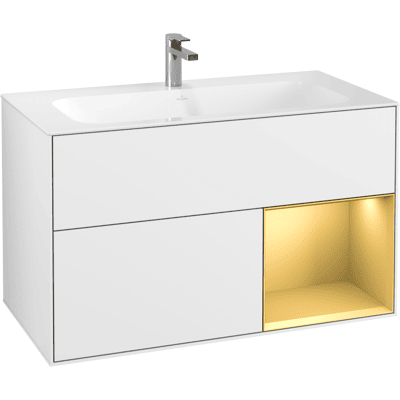 Villeroy & Boch Finion Meuble sous-lavabo mural - Blanc, 2 tiroirs - Publicité Villeroy & Boch Finion Meuble sous-lavabo mural - Blanc, 2 tiroirs - Publicité