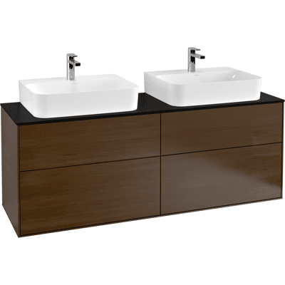 Villeroy & Boch Meuble sous-vasque Noyer - SoftClosing & Push-to-Open - Publicité Villeroy & Boch Meuble sous-vasque Noyer - SoftClosing & Push-to-Open - Publicité