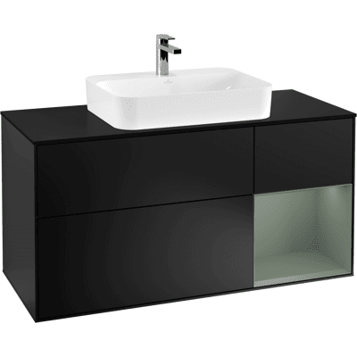 Villeroy & Boch Finion Placard de Rangement Salle de Bain Noir Mat - Publicité Villeroy & Boch Finion Placard de Rangement Salle de Bain Noir Mat - Publicité