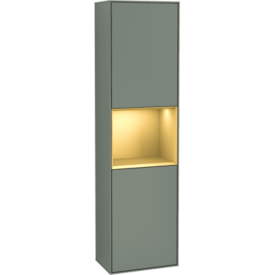 Armoire haute Finion de Villeroy & Boch avec éclairage - Meuble de salle de bain - Publicité Armoire haute Finion de Villeroy & Boch avec éclairage - Meuble de salle de bain - Publicité