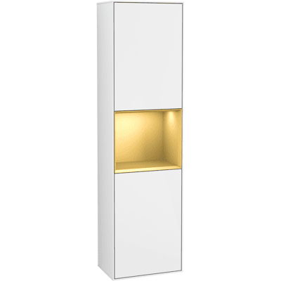 Villeroy & Boch Finion - Armoire haute, 418x1516x270mm, Blanc, LED - Publicité Villeroy & Boch Finion - Armoire haute, 418x1516x270mm, Blanc, LED - Publicité