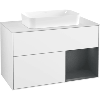 Villeroy & Boch F661HGGF - Midnight Blue Matt Lacquer - Meuble sous-vasque - Publicité Villeroy & Boch F661HGGF - Midnight Blue Matt Lacquer - Meuble sous-vasque - Publicité