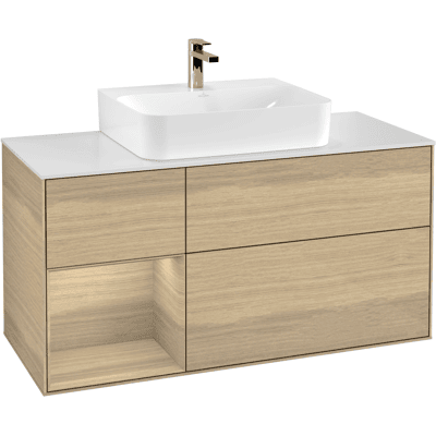 Villeroy & Boch Finion Meuble sous-lavabo avec éclairage LED - 120cm - Publicité Villeroy & Boch Finion Meuble sous-lavabo avec éclairage LED - 120cm - Publicité