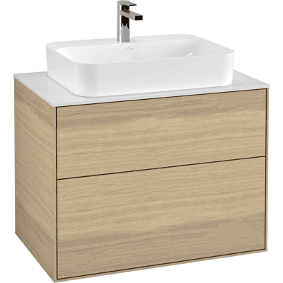 Villeroy & Boch Finion Armoire de salle de bain - Chêne - Éclairage LED - Publicité Villeroy & Boch Finion Armoire de salle de bain - Chêne - Éclairage LED - Publicité