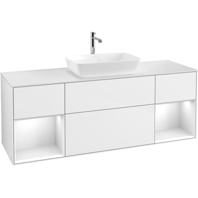Villeroy & Boch Finion Armoire de Salle de Bain - Blanc - Fermeture en Douceur, LED Dimmable - Publicité Villeroy & Boch Finion Armoire de Salle de Bain - Blanc - Fermeture en Douceur, LED Dimmable - Publicité
