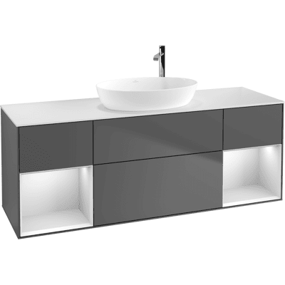 Villeroy & Boch G981MTGK Armoire sous lavabo en Anthracite Mat - Meubles de salle de bain - Publicité Villeroy & Boch G981MTGK Armoire sous lavabo en Anthracite Mat - Meubles de salle de bain - Publicité