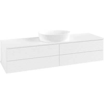 Villeroy & Boch Antao Meuble suspendu salle de bain, 160x19cm, 4 tiroirs - Publicité Villeroy & Boch Antao Meuble suspendu salle de bain, 160x19cm, 4 tiroirs - Publicité