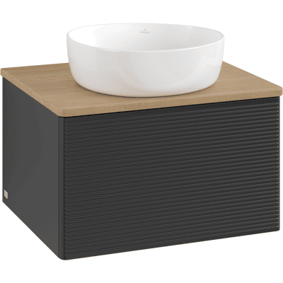 Villeroy & Boch Antao Meuble sous-lavabo mural - Gain de place, fermeture douce, bois naturel - Publicité Villeroy & Boch Antao Meuble sous-lavabo mural - Gain de place, fermeture douce, bois naturel - Publicité