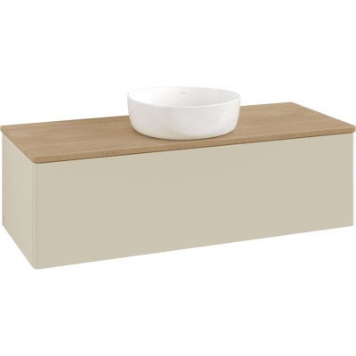 Villeroy & Boch Antao Meuble sous-vasque suspendu - Bois naturel, 120 x 36 cm, LED - Publicité Villeroy & Boch Antao Meuble sous-vasque suspendu - Bois naturel, 120 x 36 cm, LED - Publicité