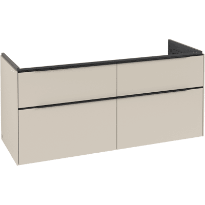 Villeroy & Boch Subway 3.0 Armoire sous lavabo - Gris - 4 tiroirs - Montage mural - Publicité Villeroy & Boch Subway 3.0 Armoire sous lavabo - Gris - 4 tiroirs - Montage mural - Publicité