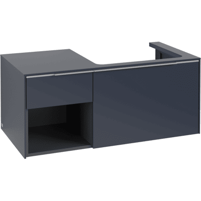 Villeroy & Boch Subway 3.0 Armoire Murale - 2 Tiroirs, LED, Bleu Marine - Publicité Villeroy & Boch Subway 3.0 Armoire Murale - 2 Tiroirs, LED, Bleu Marine - Publicité