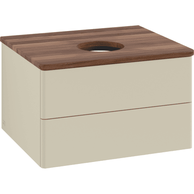 Meuble sous-lavabo Villeroy & Boch Antao - Fixé au mur, 60x36x50cm, 2 tiroirs - Publicité Meuble sous-lavabo Villeroy & Boch Antao - Fixé au mur, 60x36x50cm, 2 tiroirs - Publicité