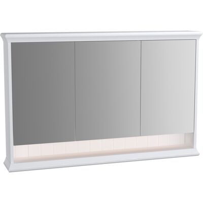 Vitra Valarte Armoire Miroir LED - 118cm, 3 Portes, Blanc - Publicité Vitra Valarte Armoire Miroir LED - 118cm, 3 Portes, Blanc - Publicité