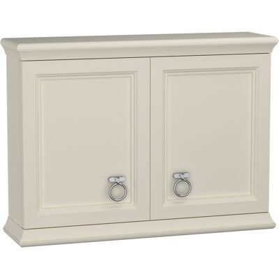 Vitra Valarte Armoire Murale - 75x19,5x55cm - Ivoire - MDF + Étagère en Verre - Publicité Vitra Valarte Armoire Murale - 75x19,5x55cm - Ivoire - MDF + Étagère en Verre - Publicité