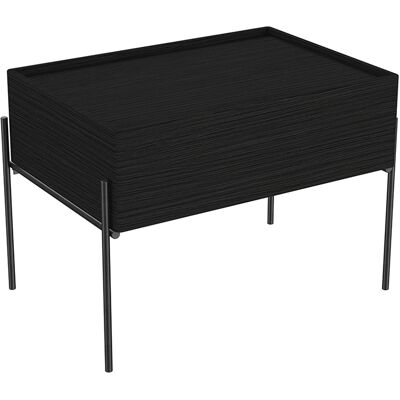 Meuble bas VitrA Equal 64107 63 x 42 cm, mural, sur pied, avec structure en chêne noir - Publicité Meuble bas VitrA Equal 64107 63 x 42 cm, mural, sur pied, avec structure en chêne noir - Publicité