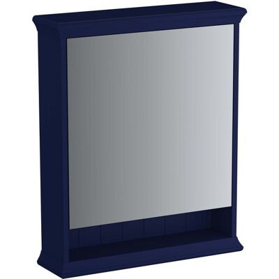Armoire de toilette VitrA Valarte LED 65792 63 x 17 x 76 cm, ouverture à droite, 1 porte miroir, corps laqué bleu acier - Publicité Armoire de toilette VitrA Valarte LED 65792 63 x 17 x 76 cm, ouverture à droite, 1 porte miroir, corps laqué bleu acier - Publicité