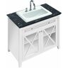 Villeroy und Boch Villeroy et Boch Hommage Villeroy et Boch 898063R1 98,5 x 90,5 x 62 cm, avec meuble-lavabo, façade noyer, blanc C-plus