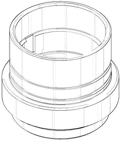 Enregistrement de kart Dornbracht. Corps universel 0917010391090 09170103910 D. 50 x 43 mm