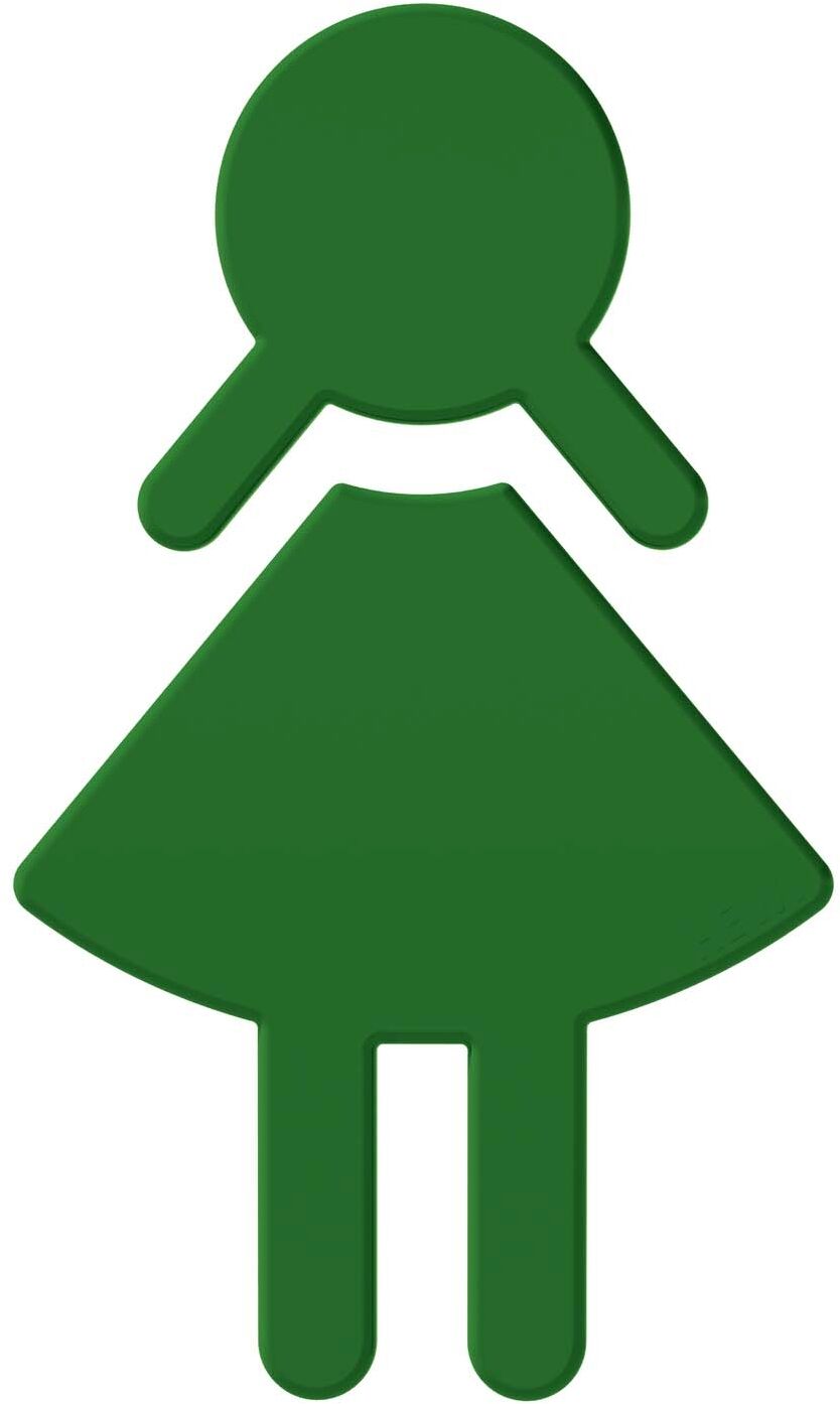 Hewi 801 symbole femme 801.91.02072 vert mai, autocollant