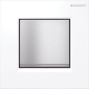 commande Geberit Typ 30 116017KL1 pneumatique, blanc / chrome mat