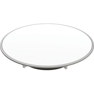 Geberit d90 Duschwannen 150266KJ1 blanc /plaque mate, anneau chrome mat, hauteur de joint d'eau 30/50mm