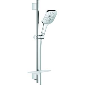 Grohe Rainshower SmartActive Cube 130 set de douche 26584000 chrome, barre de douche 600 mm, 3 modes de jet, limiteur de debit 9,5 l / min