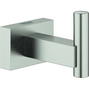 Grohe Essentials Cube crochet pour peignoir 40511DC1 supersteel, fermeture dissimulee