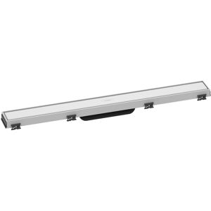 Hansgrohe RainDrain Match caniveau de douche 56037700 70cm, kit de finition, avec cadre reglable en hauteur, blanc mat