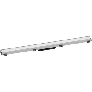 Hansgrohe RainDrain Match caniveau de douche 56040700 90cm, set de finition, avec cadre reglable en hauteur, blanc mat