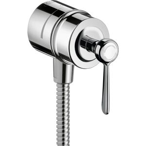 Hansgrohe Axor Montreux FixFit Stop 16883000 chrome, poignee a levier chrome, raccord de tuyau