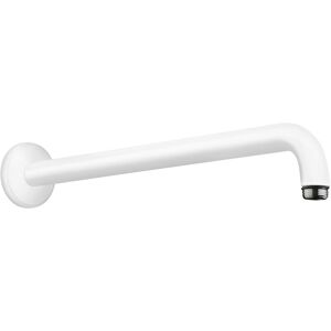 bras de hansgrohe 27413700 blanc mat, 90 °, 389 mm