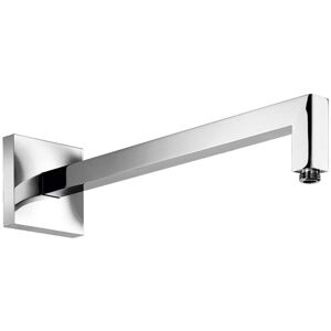 Bras de douche Herzbach Living Spa 11.674200.2.01 420 mm avec fixation a bride, pour douche a effet pluie carree, chrome