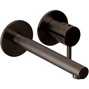 Kit d'assemblage final Herzbach Design iX PVD mitigeur lavabo Acier noir, match encastre0 , 210mm