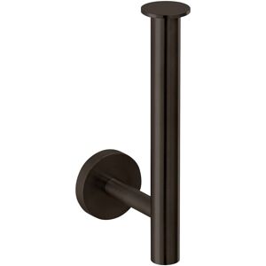 Herzbach Design iX PVD reserve porte rouleau 21.815050. 2000 .40 Black Steel, pour 2 rouleaux, montage mural