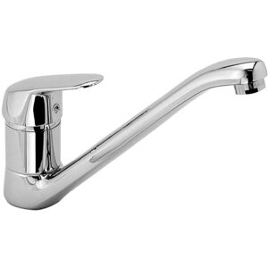 Herzbach Kappa melangeur de cuisine 50115200101 chrome, basse pression, bec pivotant en fonte