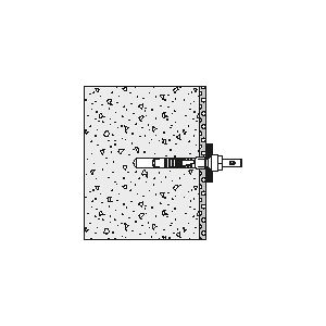 Hewi 801/805 accessoire BM10. 801 . 801 vis speciale Ø 10 x 95, pour appui dorsal d'un côte