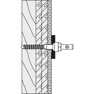 Hewi 801/805 accessoire BM12. 801 . 801 vis a bois speciale Ø 10 x 95, pour appui dorsal d'un côte