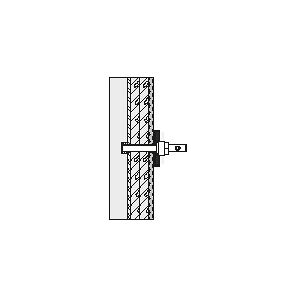 Hewi 801/805 accessoire BM13. 801 . 801 vis speciale M 10 x 60, pour appui dorsal d'un côte