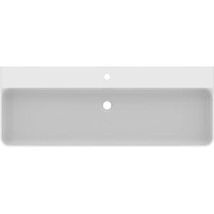 Ideal Standard T3838MA avec trou pour robinetterie et trop-plein, ponce, 1200 x 450 x 165 mm, blanc Ideal Plus