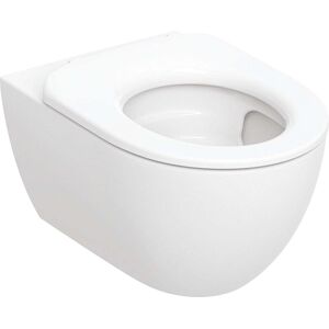 Geberit Acanto WC mural a fond creux 502996001 forme fermee, TurboFlush, set avec anneau de siege de WC