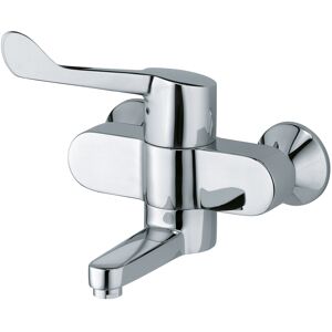 Kludi Mitigeur de lavabo mural Medi-Care 349220524 levier clinique, saillie 180 mm, chrome