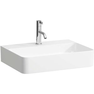 Fixation lavabo LAUFEN VAL 8162820001111 55x42cm, avec trou pour robinetterie, sans trop-plein, ceramique saphir