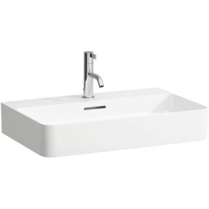 Lavabo LAUFEN VAL 8102840001041, 65x42cm, avec trou pour robinetterie et trop-plein, ceramique saphir