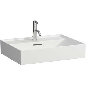 LAUFEN Kartell lavabo H8103337571041 , 60x46cm, blanc mate, avec trop - plein et trou du robinet, le saphir ceramique