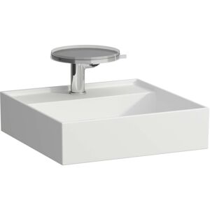 LAUFEN Kartell lave-mains 8153317578151, 46x46cm, blanc mat, 2 trous pour robinetterie, ceramique saphir