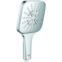 Grohe Rainshower SmartActive 130 Cube douchette 26582000 chrome, 3 jets, avec limiteur de débit 9,5 l / min