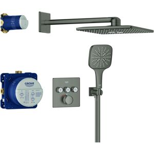 Grohe Grohtherm Smartcontrol système de douche 34864AL0 encastré, graphite dur brossé