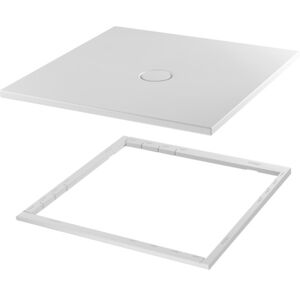 BetteFloor 160x70cm Bac à douche - Acier Email, Support, Quartz - Publicité BetteFloor 160x70cm Bac à douche - Acier Email, Support, Quartz - Publicité