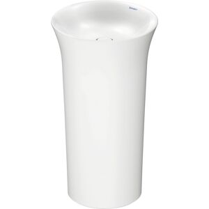 Duravit White Tulip vasque 2702500070 avec ouverture pour raccordement mural, sur pied, d = 500mm, sans trou pour robinetterie, blanc - Publicité